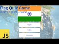 How to create flag quiz game using html css and javascript | Flag Quiz App using javascript