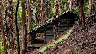 Terminando de construir a nova cabana na floresta utilizando bambu, Episódio 80