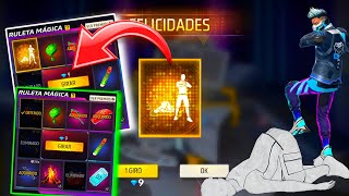 COMO SACAR EL EMOTE JUTSU CLONES DE SOMBRA EN LA RULETA MAGICA FREE FIRE