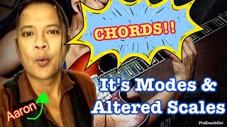 Chords: The Modes \u0026 Altered Scales for Improvisation 1- Aaron Dignos. Ibanez Artcore AS83.