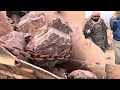 playing with giant rocks.asmrrock quarry crushingoperations primary jaw crusher in action asmrvideo