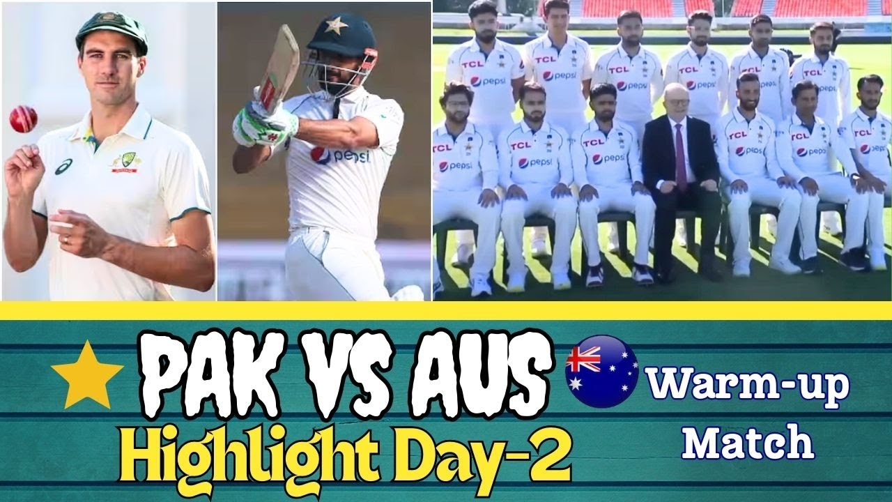 PAK VS AUSTRALIA Warm Up Match 2023 II Day-2 Full Highlight II PAK VS ...