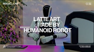 Humanoid robot barista makes latte art for you