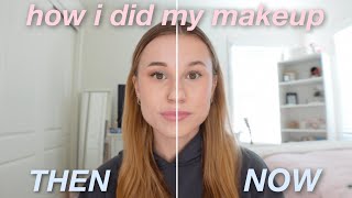 HOW I DID MY MAKEUP THEN VS NOW | it was bad...