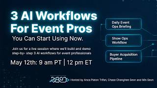 LIVE: 3 AI Workflows: Inbox Digest, Show Ops Schedule Changes & Buyer Reply Tracking | Anca Trifan