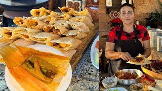 Tamales de Carne con Verdura Tradicionales de Diciembre - La Herencia de las Viudas