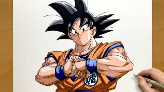 How to Draw Goku from Dragon Ball || Step-by-Step Anime Drawing || Epic Fan Art Showcase