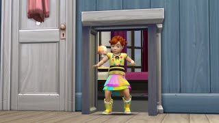 Toddlers can use dog doors in The Sims 4... #shorts