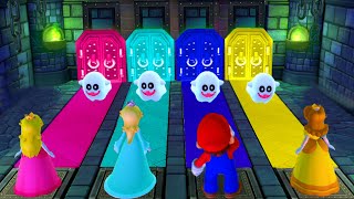 Mario Party 10 Minigames - Peach Vs Rosalina Vs Mario Vs Daisy (Master Difficulty)