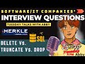 SQL Server Interview Question: DELETE vs TRUNCATE vs DROP | @codewithabby | 2026