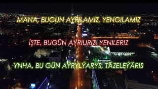 Ayrilamiz - Özbek şarkı Türkçe altyazılı, Türkmençe sözleri, o'zbek so'zlari, English lyrics below