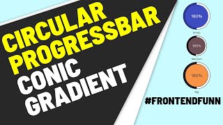 circle progress bar using conic gradient.