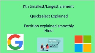 kth smallest/largest element | quickselect algorithm