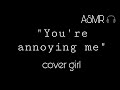 [F4A] moody gf falls asleep with you [reverse comfort][annoyed][sleep aid][asmr gf]