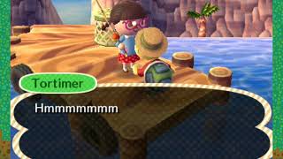 Meeting Tortimer in Animal Crosssing New Leaf