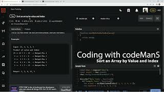 Codewars 7 kyu Sort an Array by Value and Index JavaScript