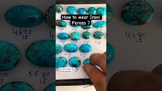 How to wear Irani Feroza Stone ?? 🤔 #iraniferoza