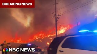 BREAKING: New wildfire in Southern California is rapidly growing forcing more evacuations