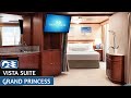 Grand Princess | Vista Suite | Full Walkthrough Tour & Review | 4K