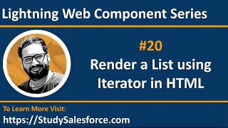 20 LWC | Render a List using Iterator in HTML | Lightning Web Component Training Sessions by Sanjay