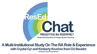 ResEdChat Ep 35: A Multi-Institutional Study On The RA Role and Experience