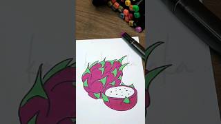 buah naga #mewarnai #menggambar #menggambardanmewarnai #drawing #coloring #fruit
