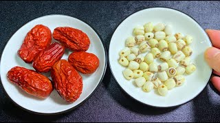 Lotus seeds and red dates are a perfect match. After eating them for 3 days, it really works.