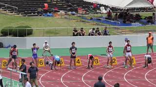 2019 秋田県陸上競技選手権 男子 100m 予選2組