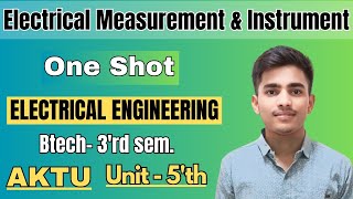 Unit-5 EMI One Shot|Electrical Measurements \u0026 Instruments#electrical#oneshot#aktu #btech#emi_oneshot