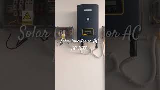 luminous 5kw solar inverter or AC DC BOX installation #shortvideo