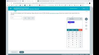 Finding the percentage increase or decrease: Advanced