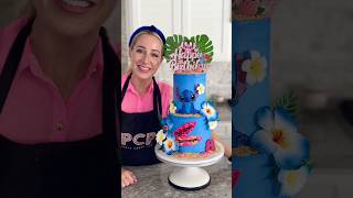 Making a Stitch Cake for My Daughter 💙 Decorating on a Budget + Time Crunch!
