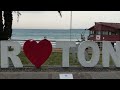 crotone beach walk the beautiful color of sea italy 4k