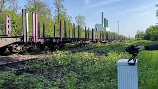 Duisburg, 18-05-2023, Vossloh Mak G1206 (I think CapTrain) on route to Hüttenwerke KruppMannesmann