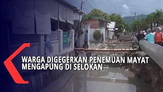 Warga Digegerkan Penemuan  Mayat  Mengapung di Selokan