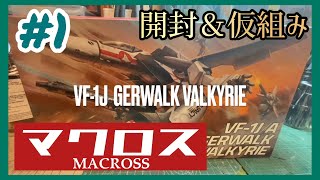 VF-1J バルキリーを作る#1 開封レビューと仮組み【マクロス】【プラモデル】【ハセガワ】