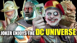 Joker Roasts The Batman Who Laughs, Darkseid, Killer Croc & Catwoman ( Elseworlds Skins ) MK 11