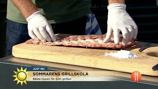 Veckans grillskola: Så lyckas du med köttet - Nyhetsmorgon (TV4)