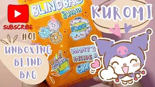 Kuromi Food Paper Blind Bag | Unboxing Paper Blind Bag | Kuromi Paper Game | Kuromi Food Paper Toys