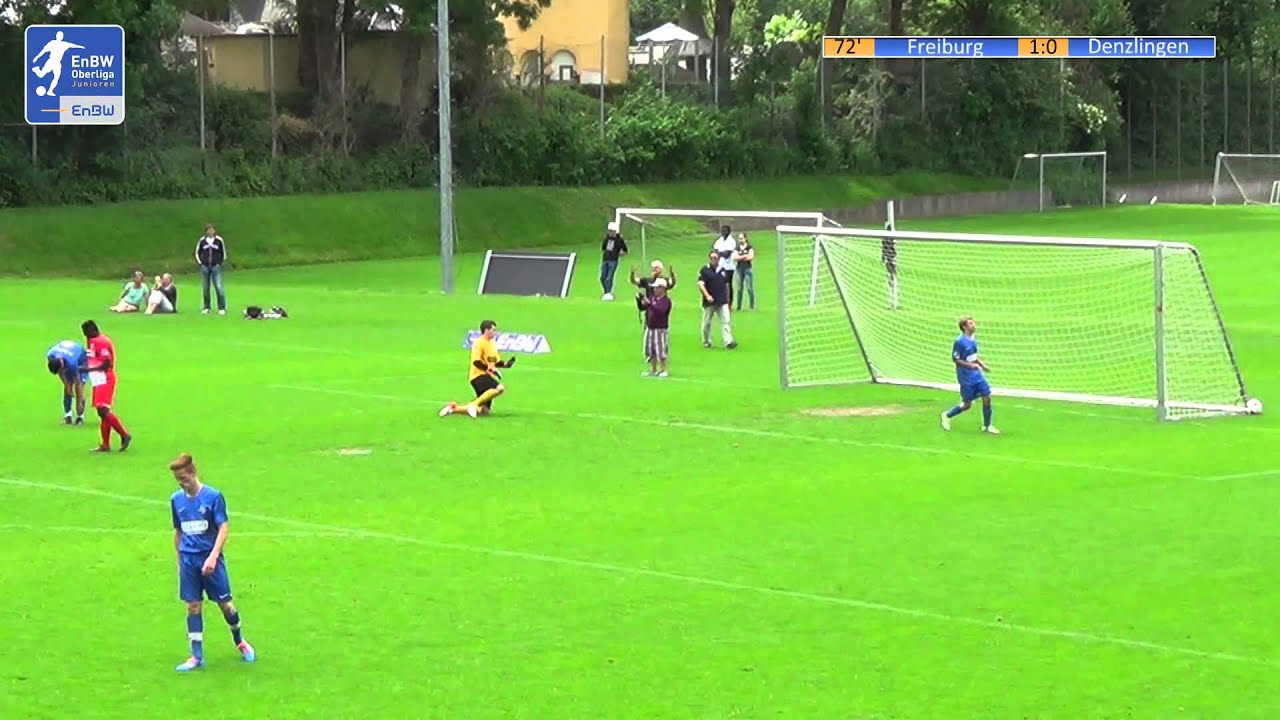 EnBW-Oberliga B-Junioren: SC Freiburg U16 - FC Denzlingen - YouTube