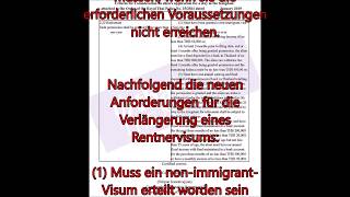 Das AUS in Thailand für viele Rentner - neue Visa Regeln (in German Language)