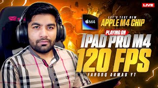 Game-play on iPad Pro M4 120 FPS Lock | PUBG MOBILE 3.2 Update |🔥 PUBG MOBILE Live 🔥