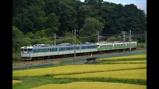 しなの鉄道 115系1000番台6両編成 急行 新長野色S15＋旧長野色S7　平原～小諸