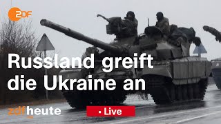 Russland greift die Ukraine an
