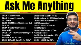 Ask Me Anything | CAT Result, IIMs Cut Offs | SNAP, NMAT, XAT, CMAT, MBA CET