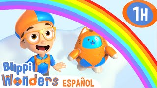 ¿Qué colores hay en un arcoíris? | Blippi Wonders | Caricaturas para niños | Videos educativos