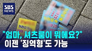 강남 길거리 낯 뜨거운 불법 전단…'징역형'도 가능해졌다 / SBS