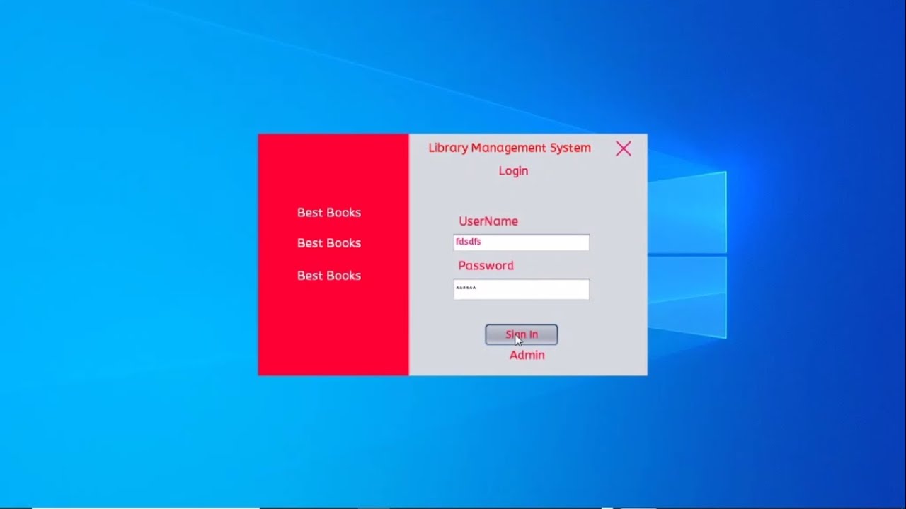 Java Full Project Library Management System Youtube