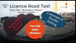 G Licence Road Test Burlington 2020 with Mistakes