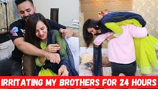 IRRITATING my BROTHERS for 24 Hours 😝 (Rakhi Special)